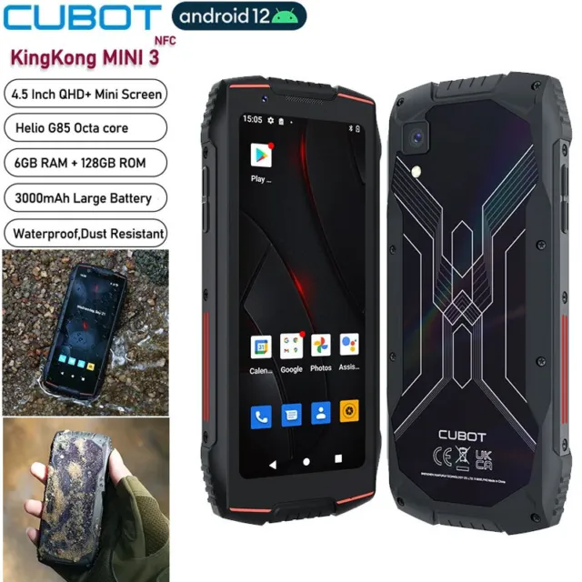 4.5'' CUBOT KINGKONG Mini3 Outdoor Phone 6GB+128GB Smartphone