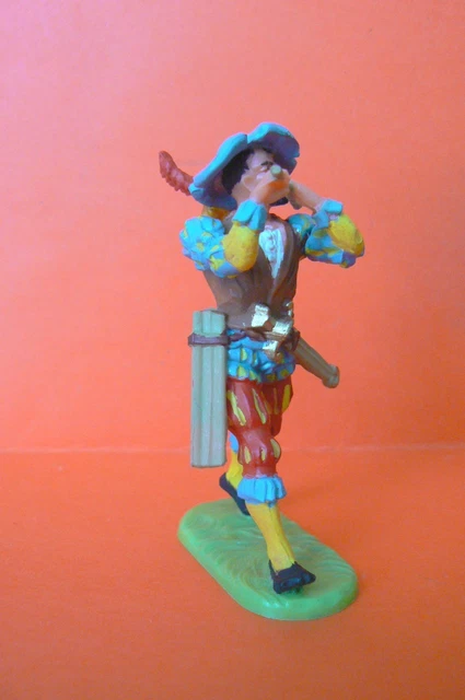 Figurine Elastolin Cavalier Lansquenet - Échelle 1:32 (60mm) - Très Bel état