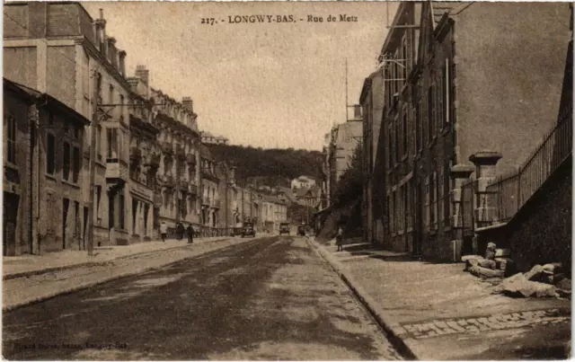 CPA Lonwy Lower Street of METZ MURTHE and MOSELLE (101941)