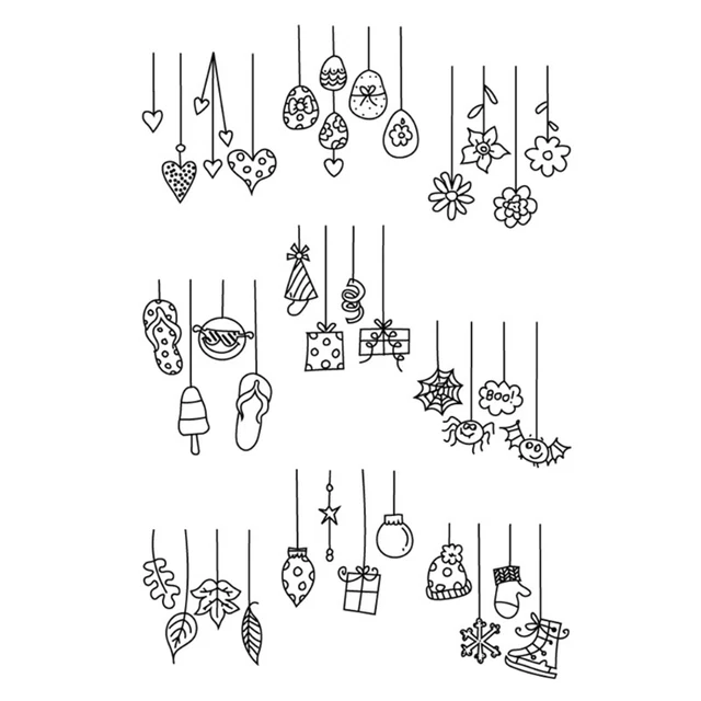 Flag Pulling Ornament Silicone Clear Seal Stamp DIY Scrapbooking Stamps Decor