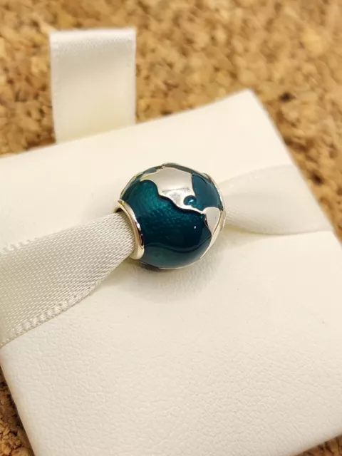 NEW Authentic Around The World Blue Charm 925 Sterling Silver