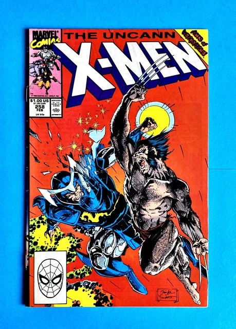 Uncanny X-Men #258 (Vol 1) Jim Lee  Marvel Comics  Feb 1990  V/G  1St Print