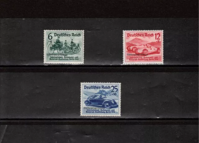 Dt.Reich 1939 Nürburgring-Rennen Satz gem. Mi. 695 - 697 postfrisch mit Falzrest