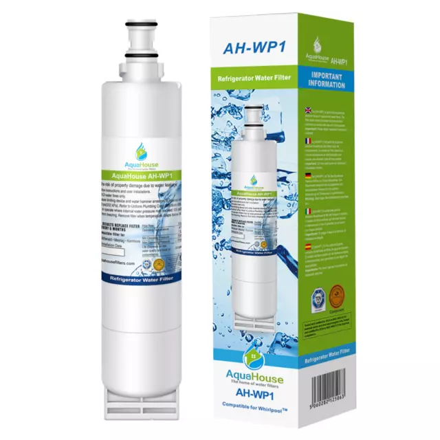 Compatible water filter for Whirlpool Fridge Freezer SBS002 4396508 481281729632