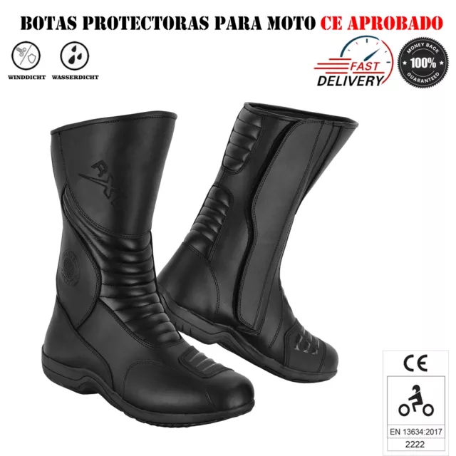 Botas de moto Zapatos de moto Botas largas impermeables de turismo CE aprobado