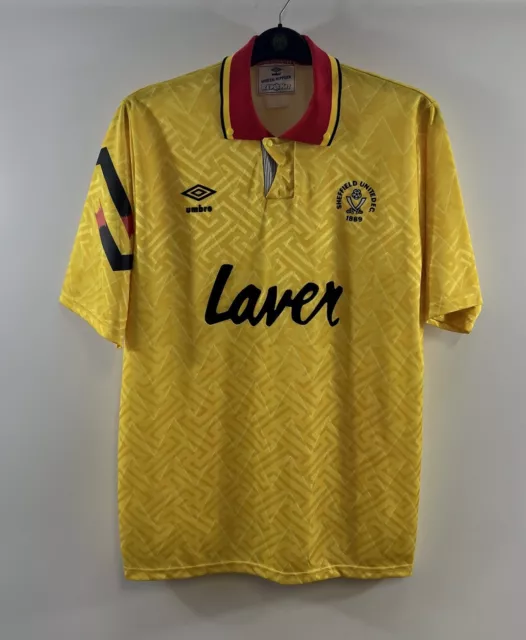 Sheffield United Away Football Shirt 1991/93 Adults Large Umbro E921