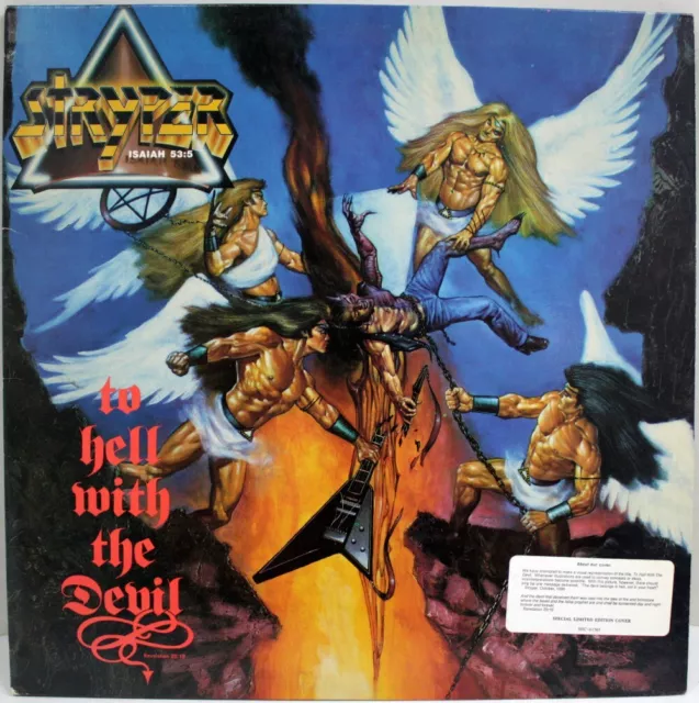 STRYPER To Hell With The Devil USED 1986 Christian Metal Original Limited Cover