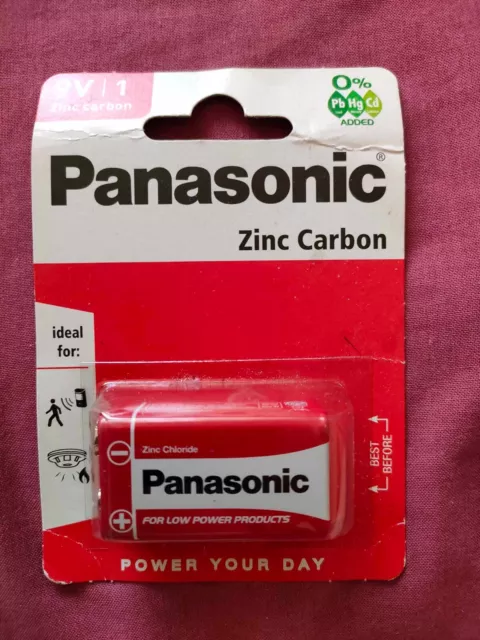 1 Panasonic zinc Carbon battery 9 V