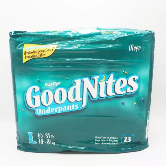 2003 PULL-UPS GOODNITES 23 For Boys Diapers Bed Wetting SZ L 65-85 LBS  $124.99 - PicClick