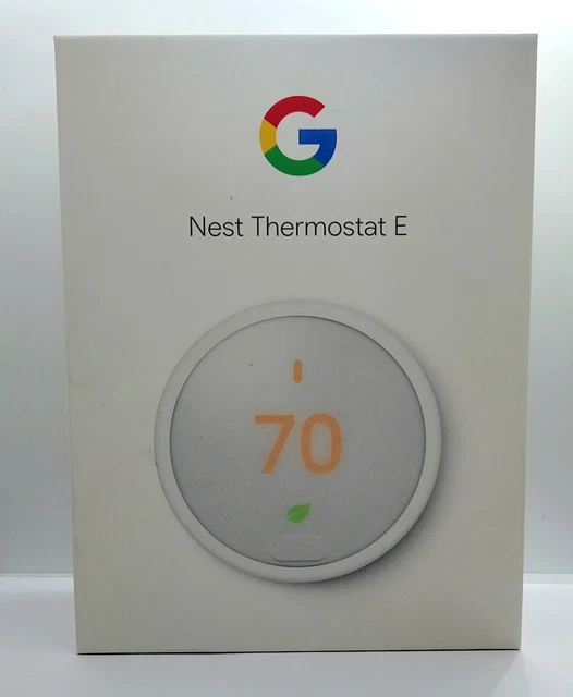 GOOGLE NEST THERMOSTAT E Smart Thermostat White T4000ES Program WIFI