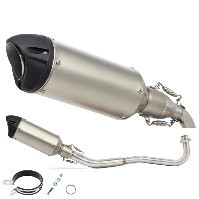 Honda MSX 125 Grom Exhaust System Silver GP Style Titanium 2013 - 2024