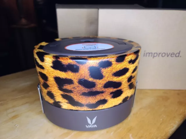 TYFFYN VAYA Stainless Steel Copper-Finished Lunch Box 600ml, Cheetah Leopard