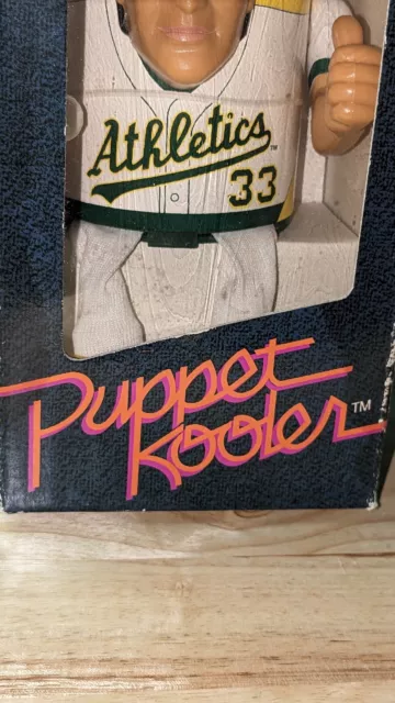 1989 Jose Canseco Oakland Athletics Freezer Activated Puppet Kooler In Box 3