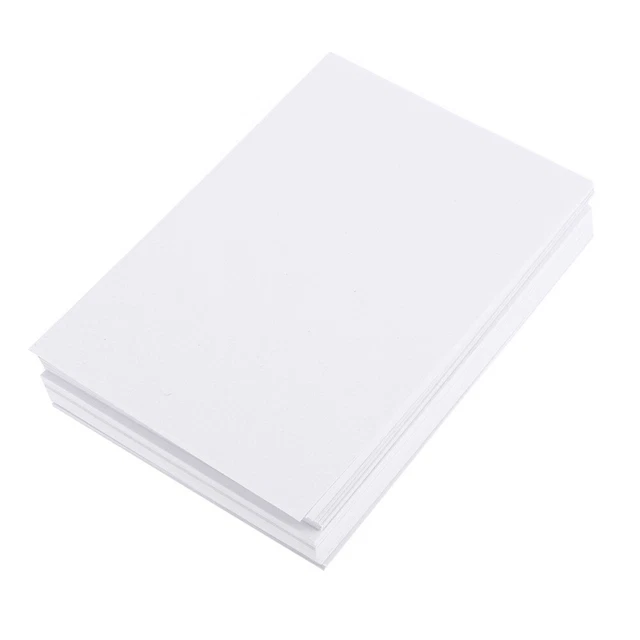 200 Sheets Papier Kraft Blanc Aquarelle Chevalet Faire Défiler