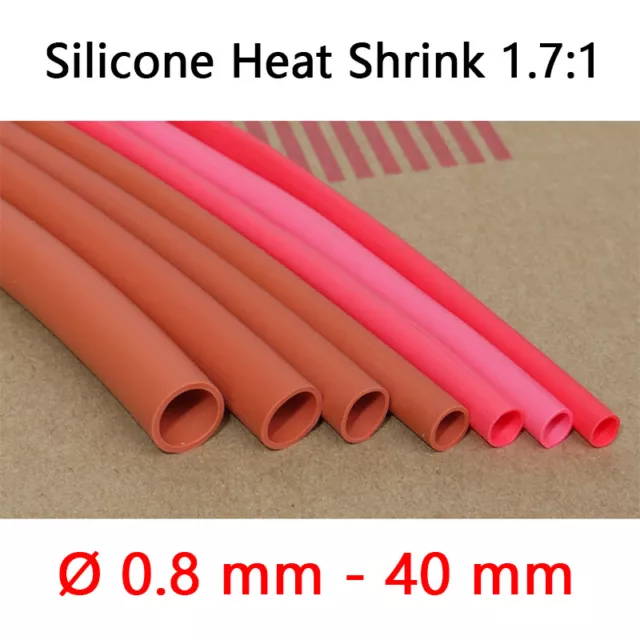 Heat Shrink 0.8 -40 mm Tube Sleeve 1.7:1 Heatshrink Tubes Sleeving Wiring *Red*