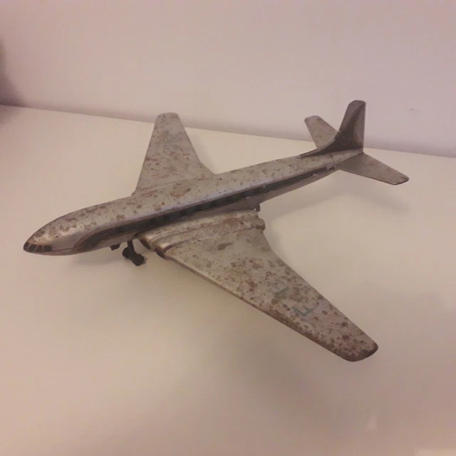 Jouet Ancien JEP Avion Morane-Saulnier F252 Tôle Mécanique