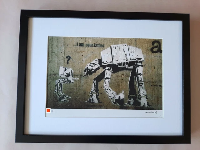 Banksy Original M Arts Edition Lithographie Signée Numérotée /150 CADRE INCLUS