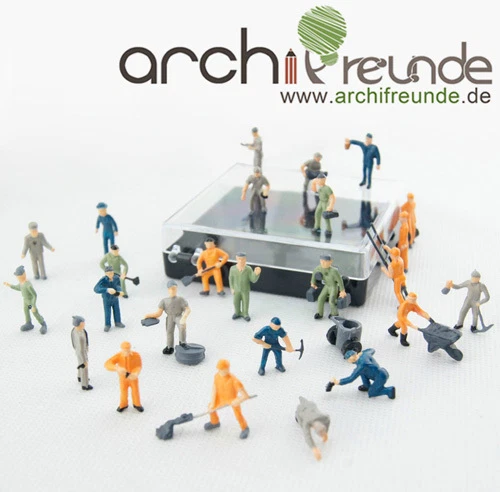 Figurines Ouvriers De Train Peintes échelle HO 1:87 - Lot De 50 Pièces Avec 25 Poses Différentes