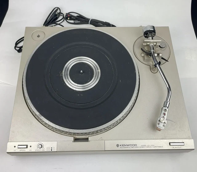 KENWOOD KD3100 AUTOMATIC Return Direct Drive Turntable *Works*Needs