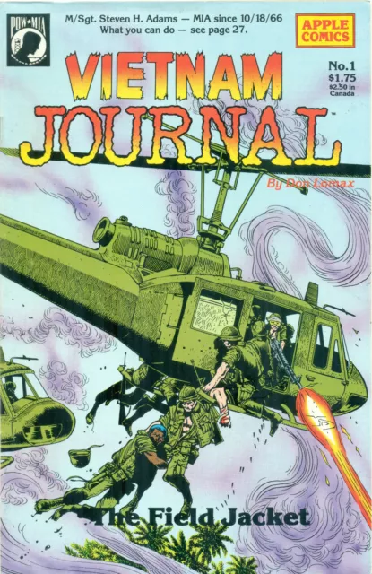 Vietnam Journal #1 By Don Lomax Viet Cong POW MIA The Nam 1st Print Apple 1987
