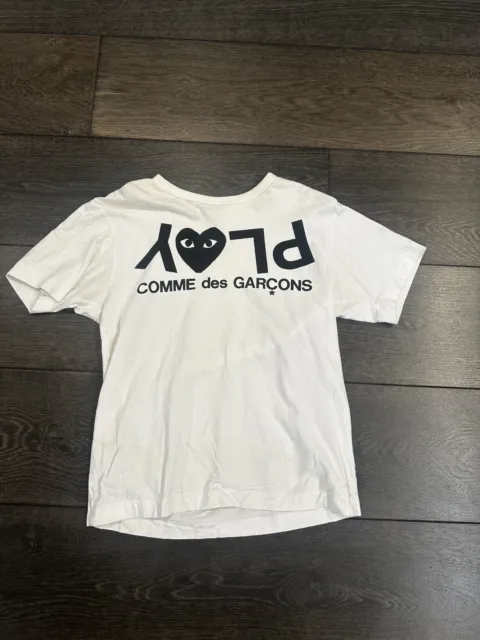 Comme des Garçons Play Inverted Text T-Shirt