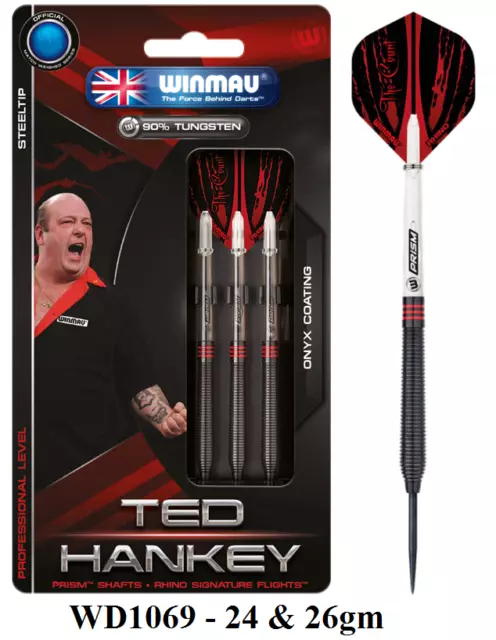 WINMAU Ted Hankey Steel Tip 90% Tungsten Darts Easter Gifts