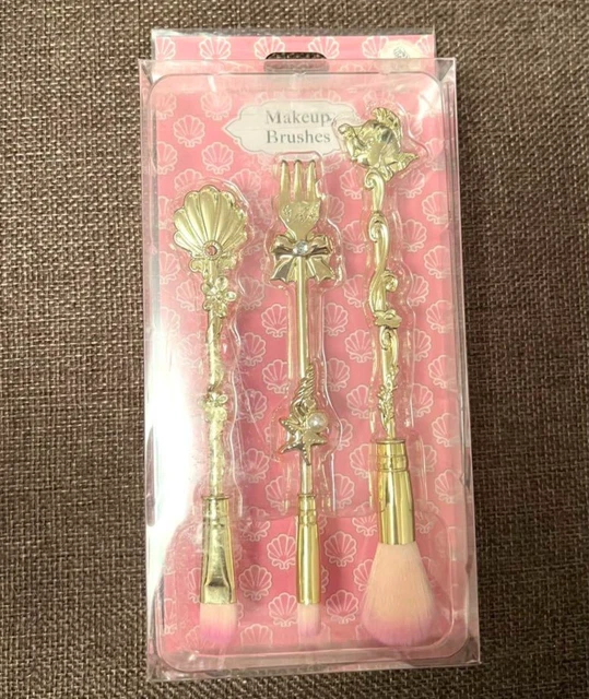 JUEGO DE BROCHAS de maquillaje Disney Princesa Ariel La Sirenita