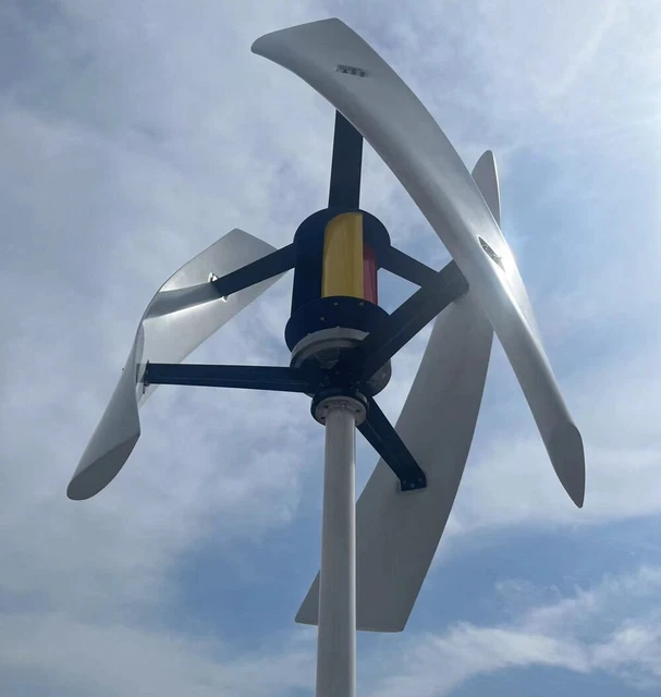 12000W Vertikale Windturbine Mit Laderegler – 110/220V, Maglev-Generator, 5-Blatt, IP65