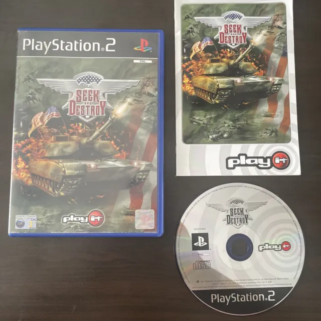Seek and Destroy - PlayStation 2 (PS2) - PAL - Complete - Free P&P