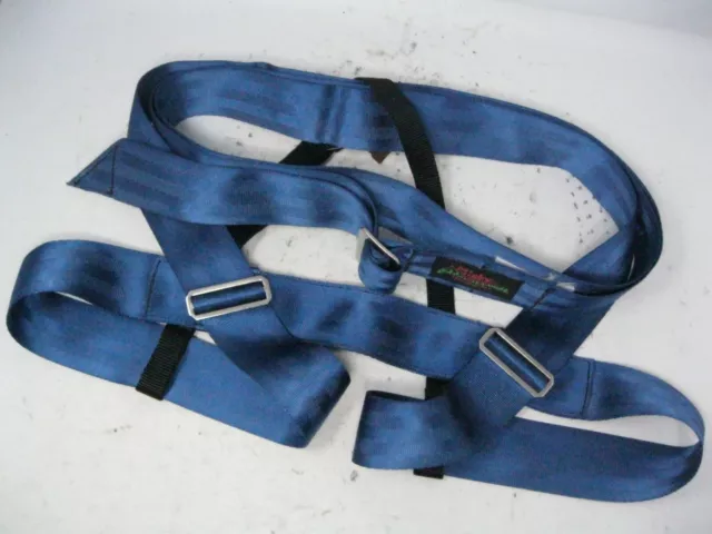 Vintage Misty Mountain Threadworks “The Fudge” Climbing Rappelling Harness Blue