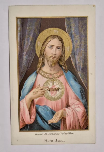 Altes Andachtsbild, o. J., Herz Jesu, Holy Card