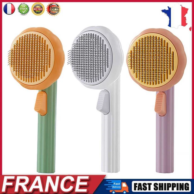 Pumpkin Pet Slicker Brush Dog Cat Massage Tangled Hair Remove Comb Cleaning Tool