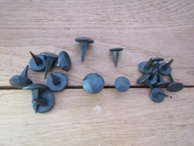 Pack of 10 HANDFORGED IRON blacksmith Door studs nails old vintage retro rustic