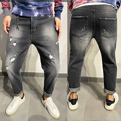 NGB Pantaloni da uomo con cintura 52 disponibili in diverse taglie e colori grigio 