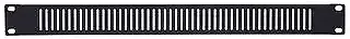 PULSE 1U Leer Rack Panel belüftet RHURP1UV, schwarz pulverbeschichtet 19" Gestellhalterung