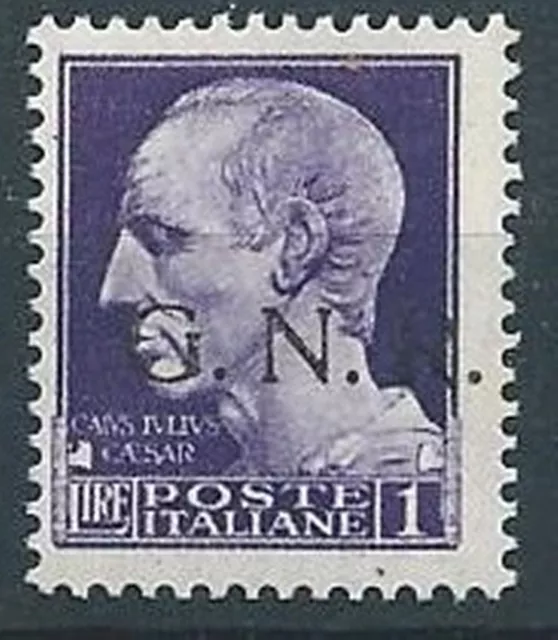 1944 Rsi Gnr Brescia I Tipo 1° Tiratura 1 Lira Mnh ** - Rsi061