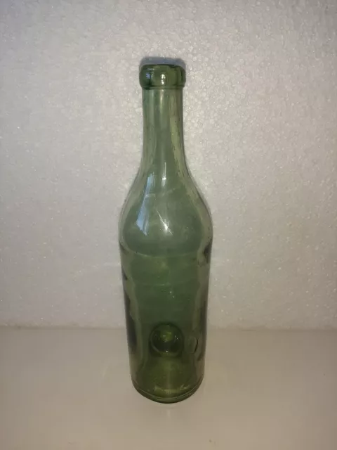 Ancienne et belle bouteille en verre soufflé début XIXème