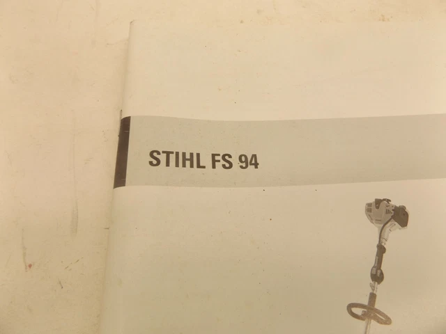 STIHL INSTRUCTION MANUAL Fs 94 £15.52 - PicClick UK