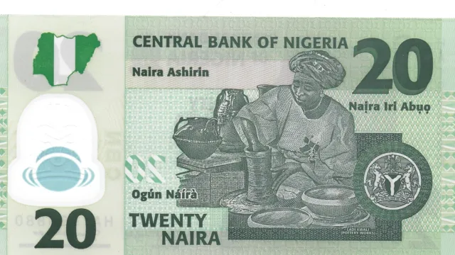 un billet de 20 naira du Nigeria 2021 neuf unc