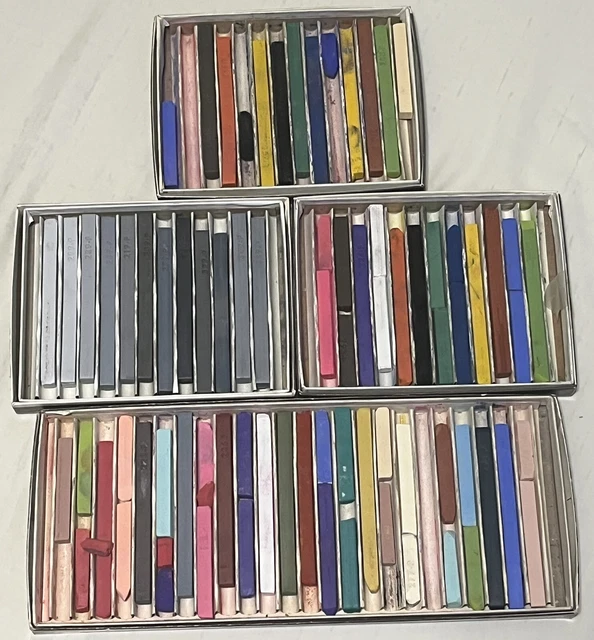 LOTE ANTIGUO STOCK-Nupastel-50+ en QTY.- Diseño Surtido de Colores (4 CAJAS)