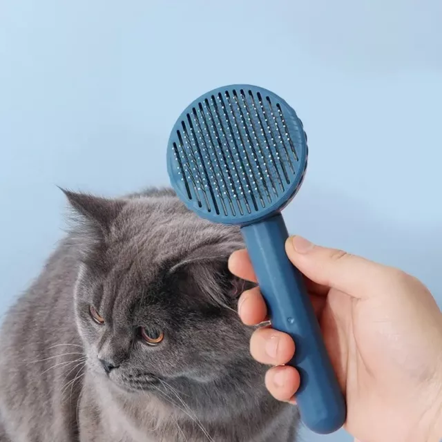 Pet Hair Remover Dog Cat Comb Grooming Massage Deshedding Self Cleaning Brush
