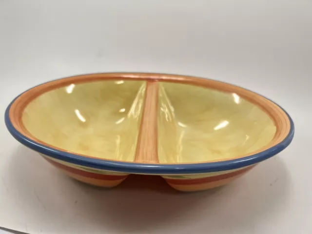 PFALTZGRAFF NAPOLI Vegetable Serving Bowl Divided 2 Sections Yellow Replacement