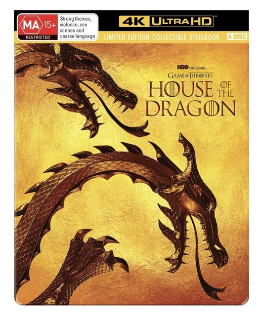 HOUSE OF THE Dragon 4K Ultra HD Limited Edition Collectible Steelbook