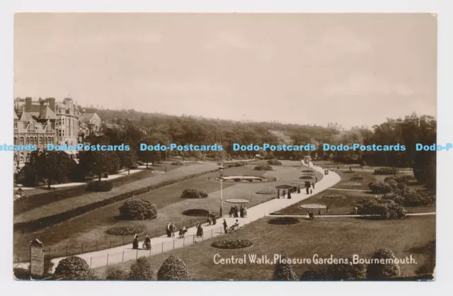 C012216 Central Walk. Pleasure Gardens. Bournemouth. F. Lawden. 1913