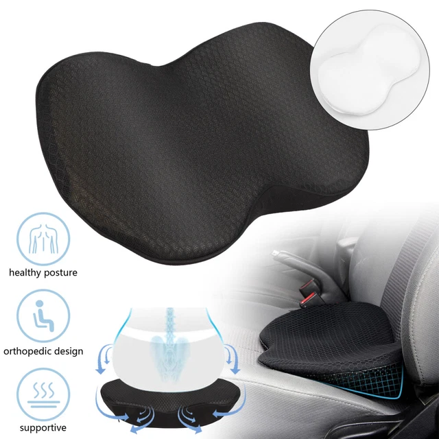 PRELGOSP Autositzkissen Aus Memory Foam - Keilkissen Für Auto & Büro, Beige