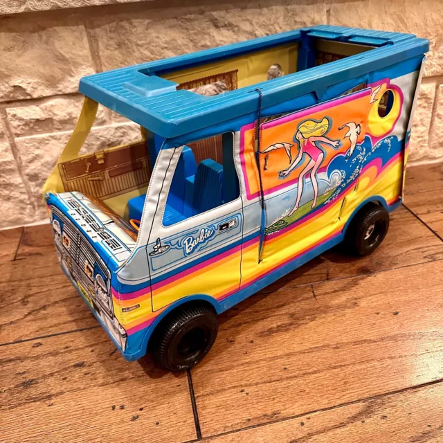 Mattel Barbie Vintage 1970's Beach Bus Surfer Van Camper Flower Power BUS Only