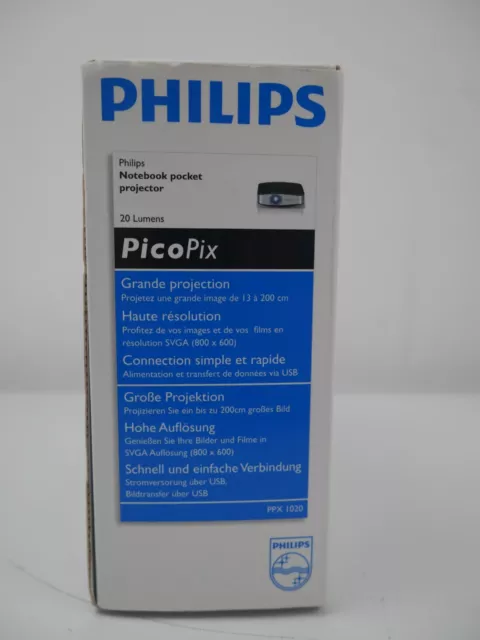 Philips PicoPix PPX 1020 Notebook Pocket Projector (untested) 3