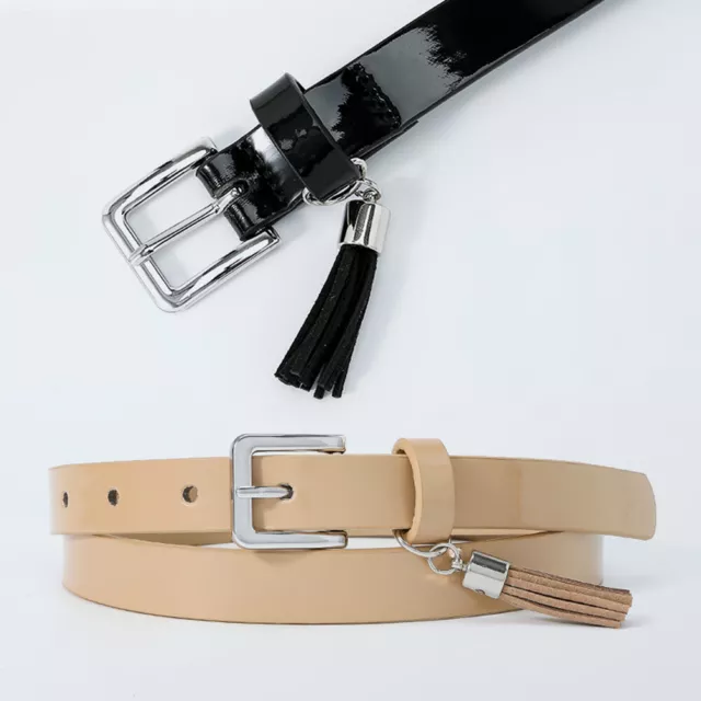 Ceinture De Taille Réglable En Faux Cuir Pour Femmes Simple Fine Et Fine R