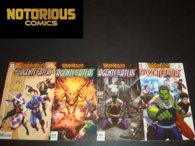 War of the Realms New Agents of Atlas 1-4 Complete Comic Lot Variant Set