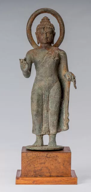 Antique Indonesian Style Bronze Javanese Teaching Buddha - 34cm/14"